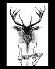 004 MY DEER EGON Art Print
